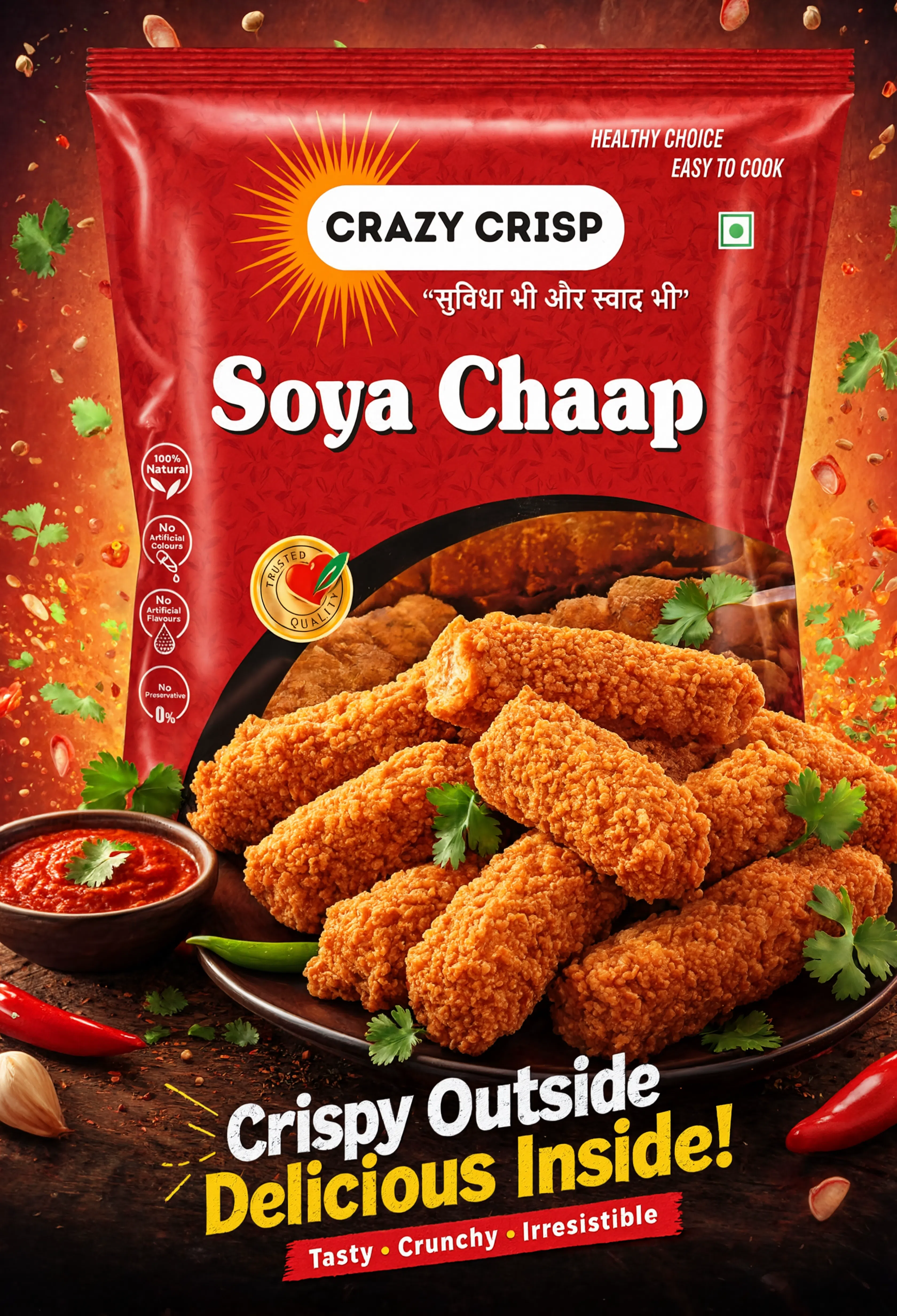 Kabeer Masala Marinated Soya Chaap