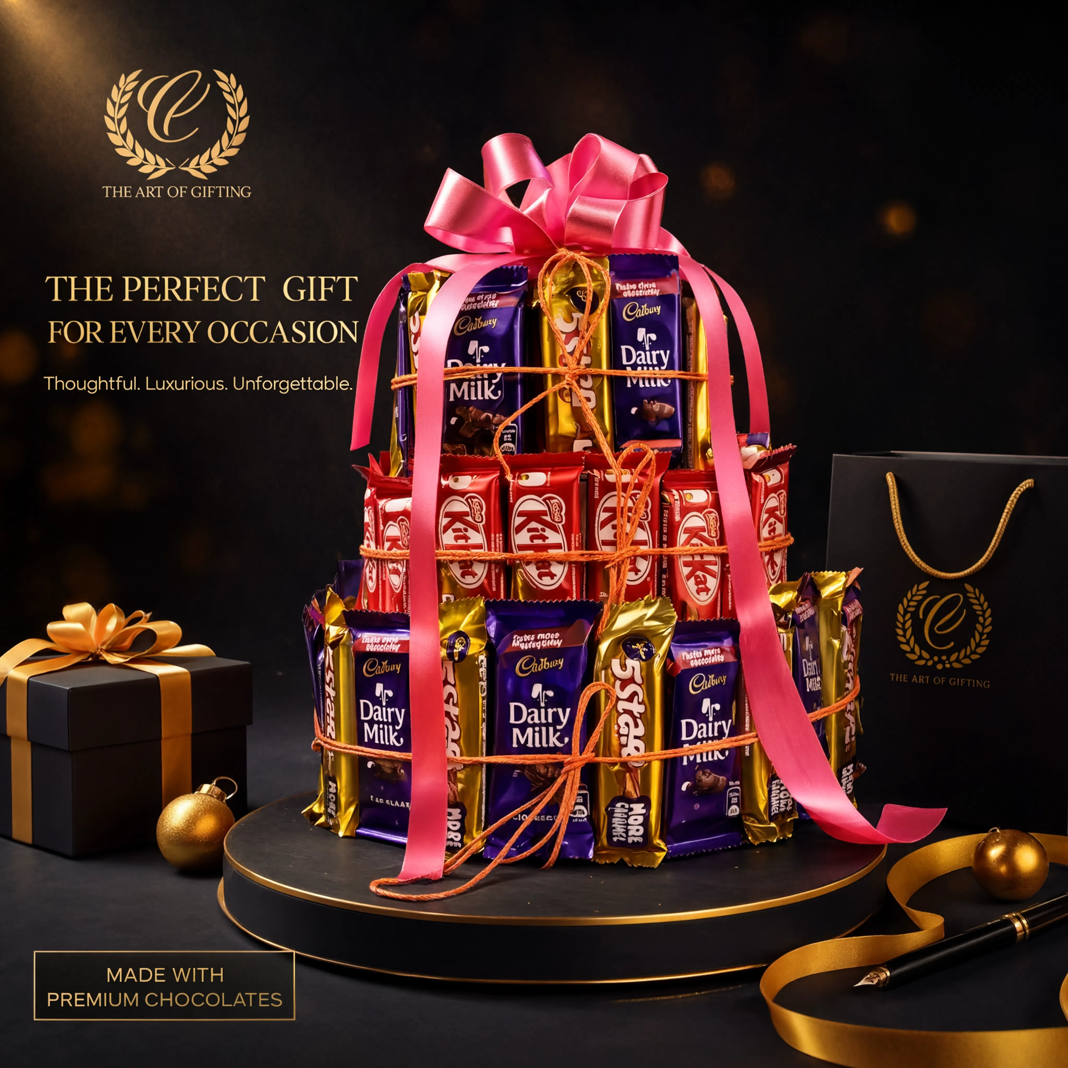 Premium Belgian Chocolate Tower